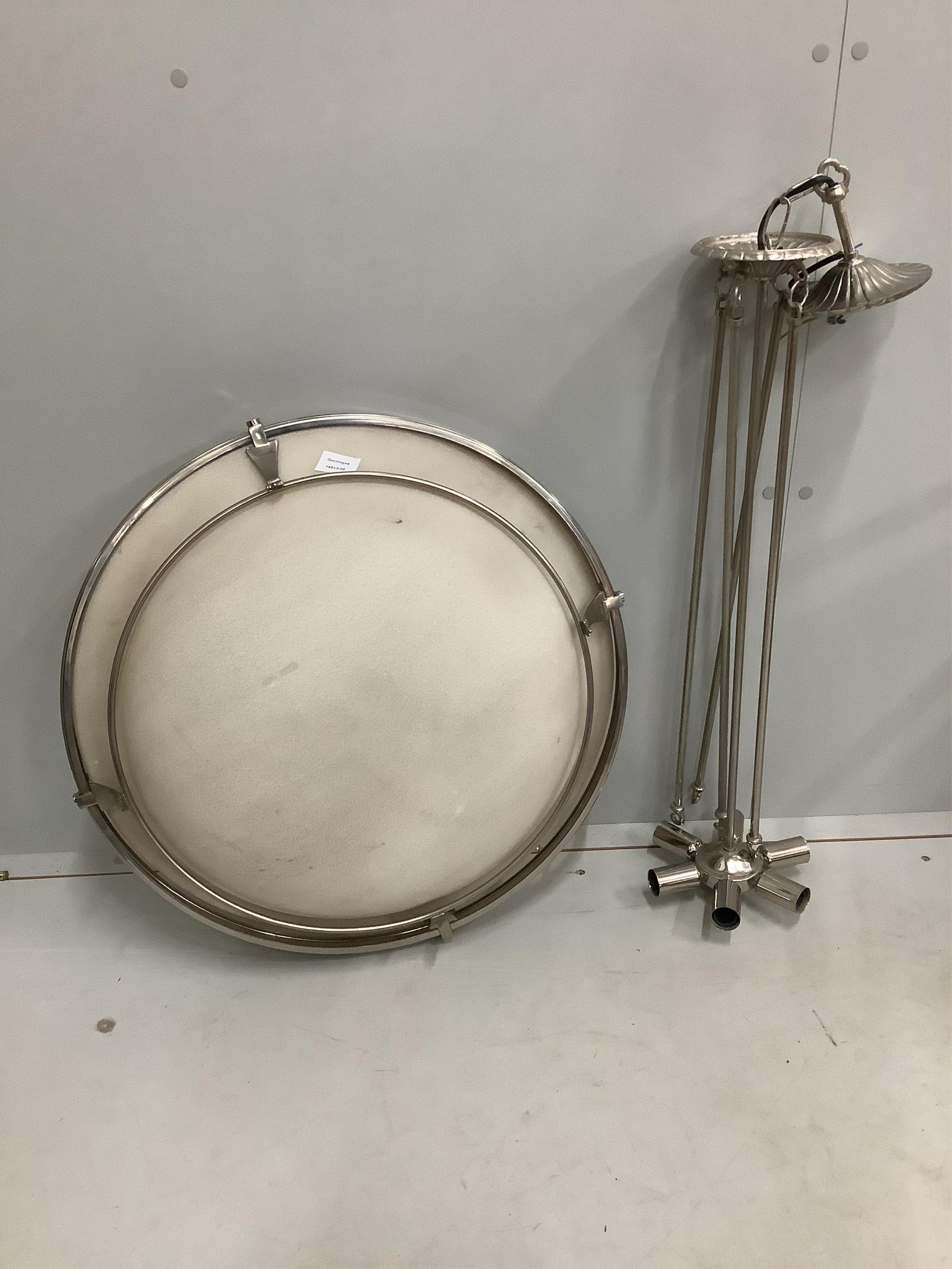 A dome light fitting, diameter 60cm. Condition - good